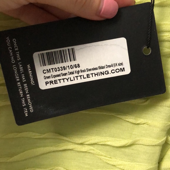 PLT High Neck Green Dress - Picture 10 of 11